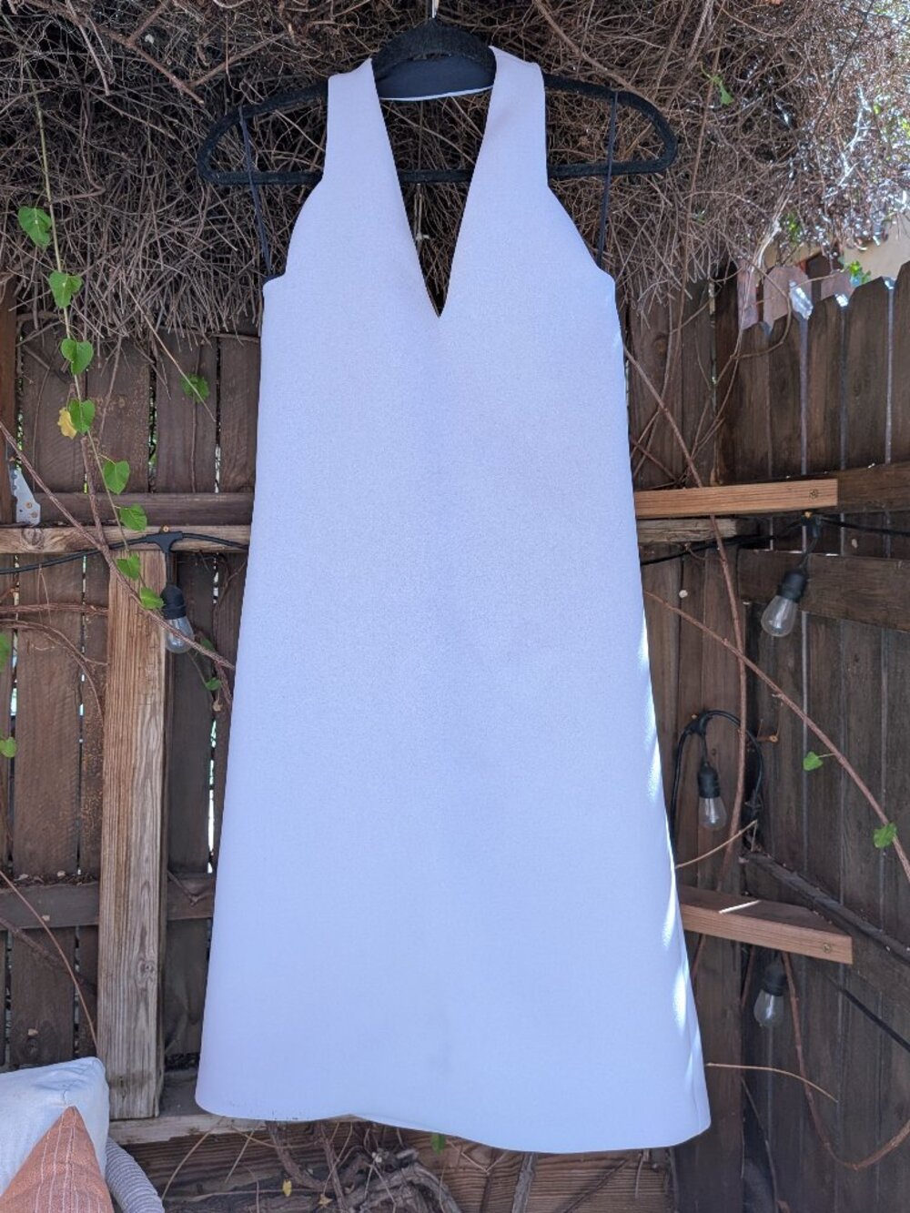 Lilac Carven Halter Midi Dress Sz 4